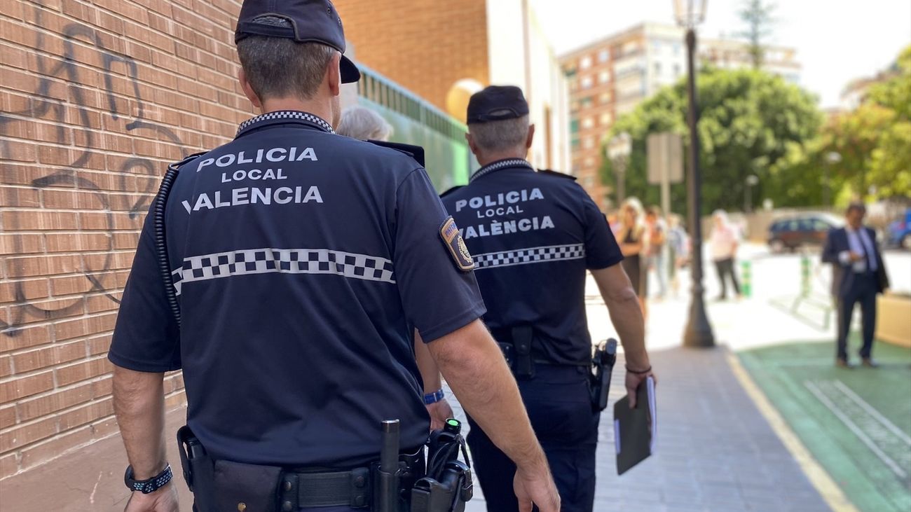 Agentes de la Policía Local de  Valencia