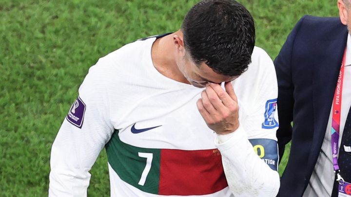 Cristiano Ronaldo, entre lágrimas / EFE