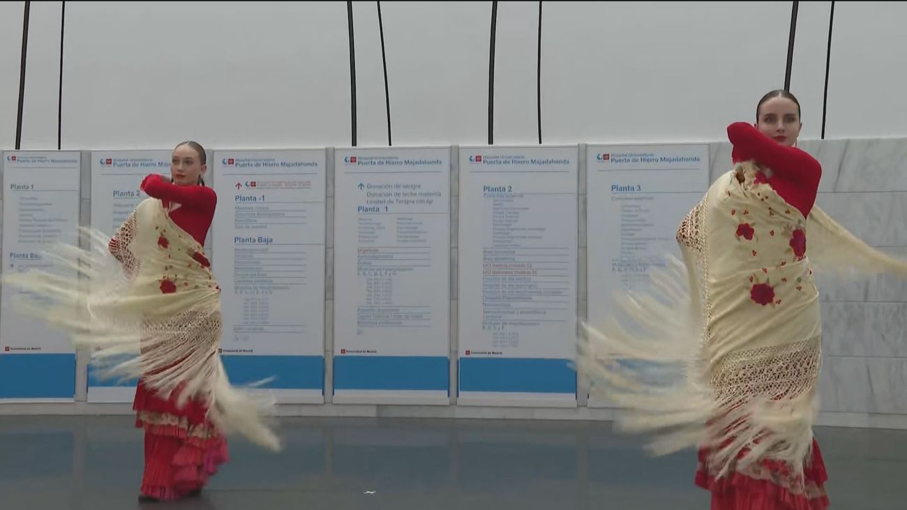 El ballet de Carmen Amaya lleva la alegría del flamenco al Hospital Puerta de Hierro de Madrid