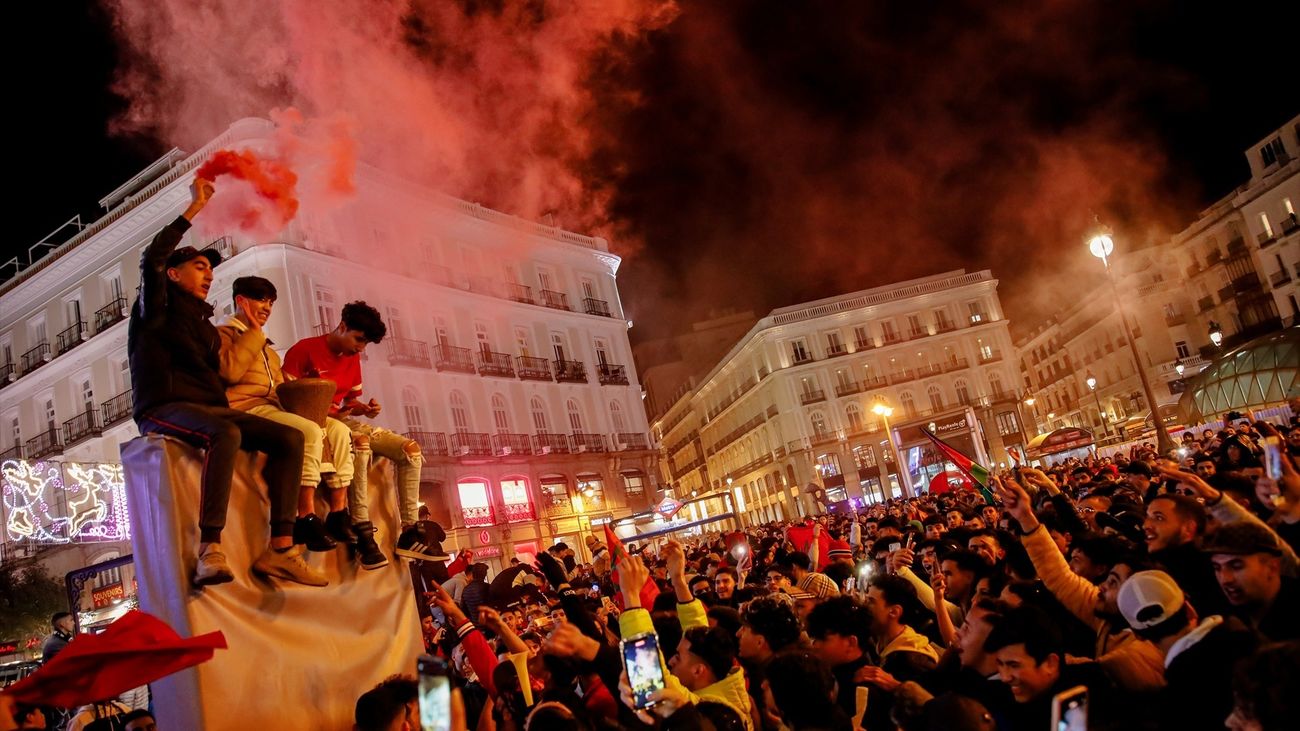 Dispositivo de seguridad ante el posible pase de Marruecos a la final del Mundial