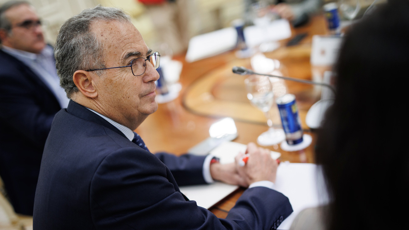 El vicepresidente y consejero de Educación y Universidades, Enrique Ossorio, durante la Conferencia Sectorial de Educación, en la sede del Ministerio, a 13 de diciembre de 2022