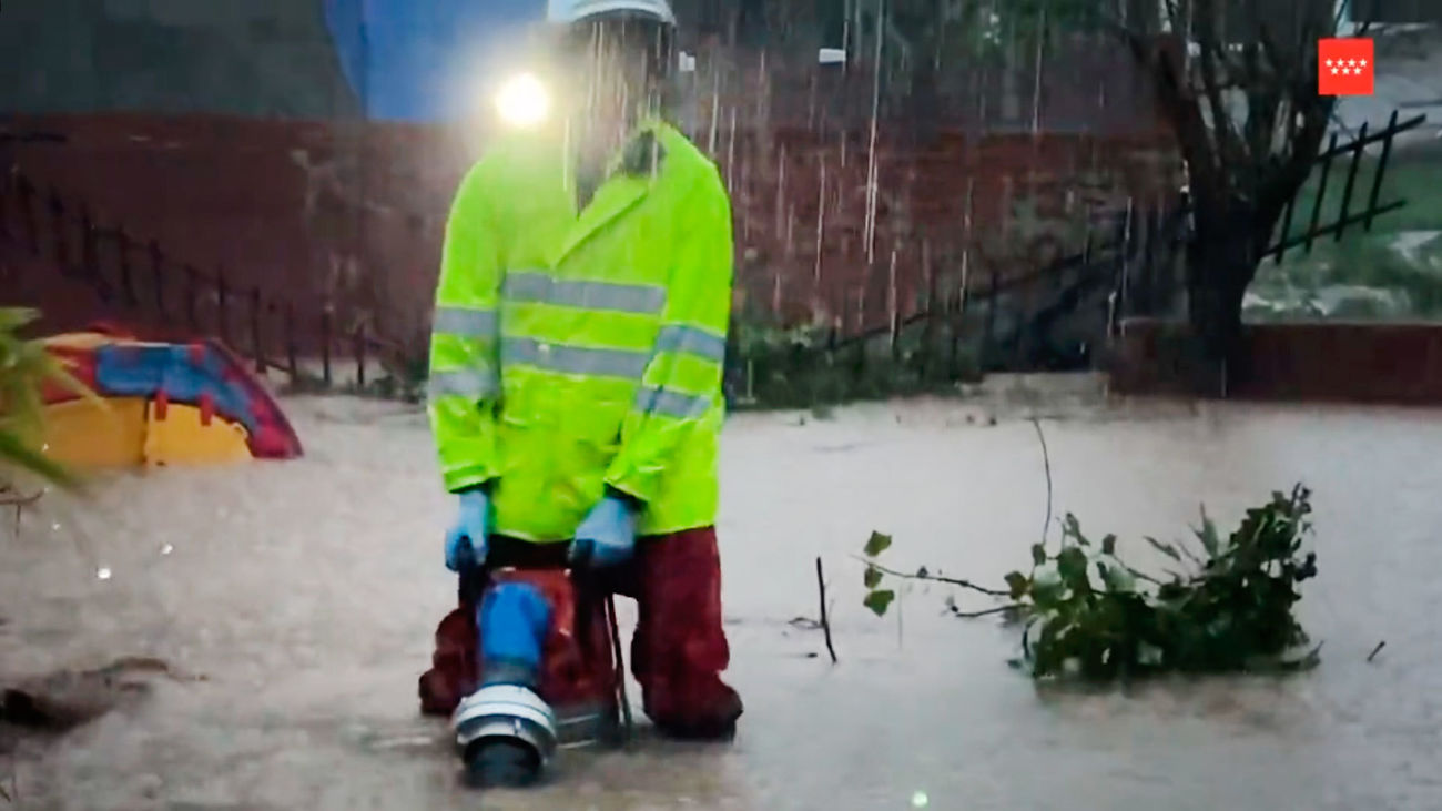 Emergencias 112 atiende más de 300 incidentes por la lluvia en la Comunidad de Madrid