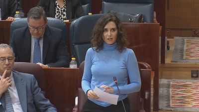 Ayuso acusa a Unidas Podemos de "vivir de la mentira y la pancarta"