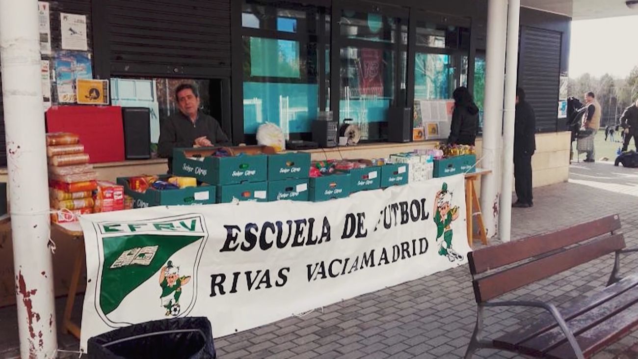 Escuela de Fútbol Rivas, solidaridad con los niños de Cañada Real