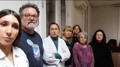 Amyts mantiene su encierro en el Sermas: "Escudero debería estar aquí negociando"