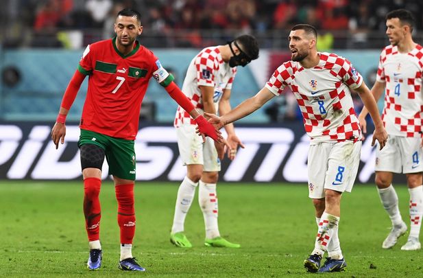 Imagen del Croacia - Marruecos del Mundial / EFE