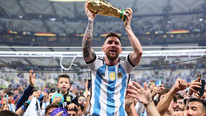 Leo Messi, con la Copa del Mundo / EUROPA PRESS