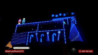 ¿La casa de Papá Noel o  Paracuellos del Jarama? Las luces navideñas de esta familia te dejarán boquiabierto