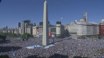 Locura en Buenos Aires y en toda Argentina tras ganar el Mundial