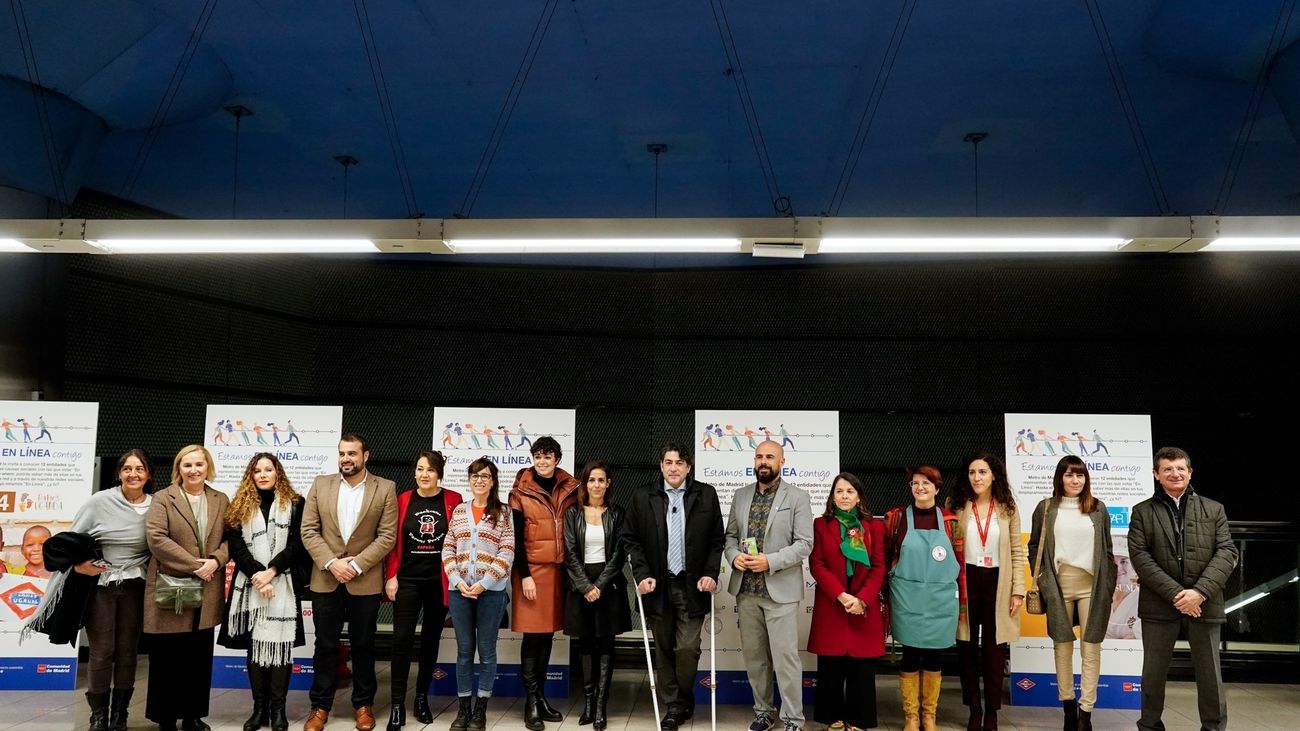 Madrid cede espacios publicitarios de Metro a doce entidades sociales