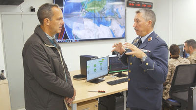 La base aérea de Torrejón, uno de los principales aeropuertos militares de España