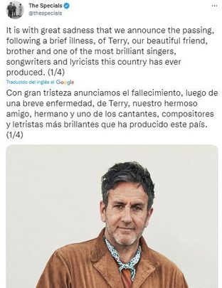 Tuit de The Specials / TWITTER