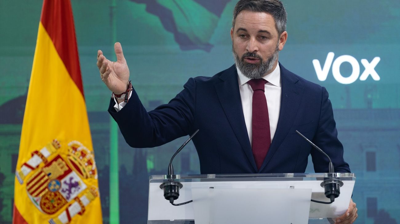 Abascal alerta de que "no hay nada ganado" porque Sánchez "es capaz de desoír" al TC