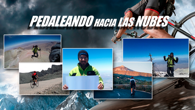 Alfonso Pérez sube en bicicleta al Chachani, a 6.000 metros de altitud