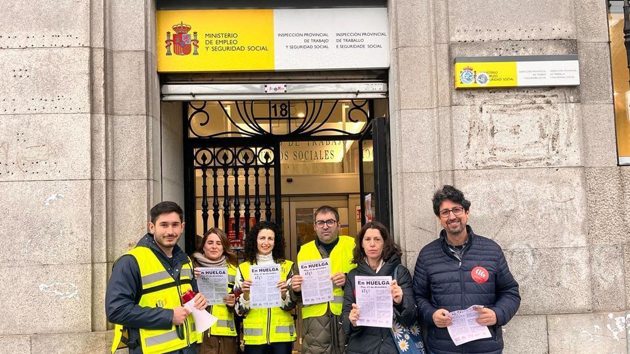 Los organizadores califican “como muy exitosa” la histórica huelga de la Inspección de trabajo