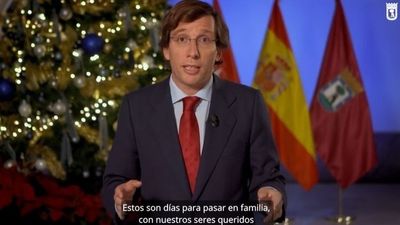 Almeida felicita la Navidad a los madrileños y les desea un 2023 lleno "de logros y triunfos"