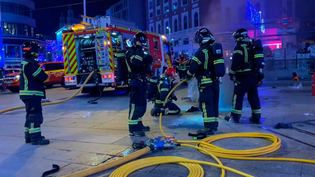 Cortes de luz en la zona de Callao por un incendio en una galería subterránea