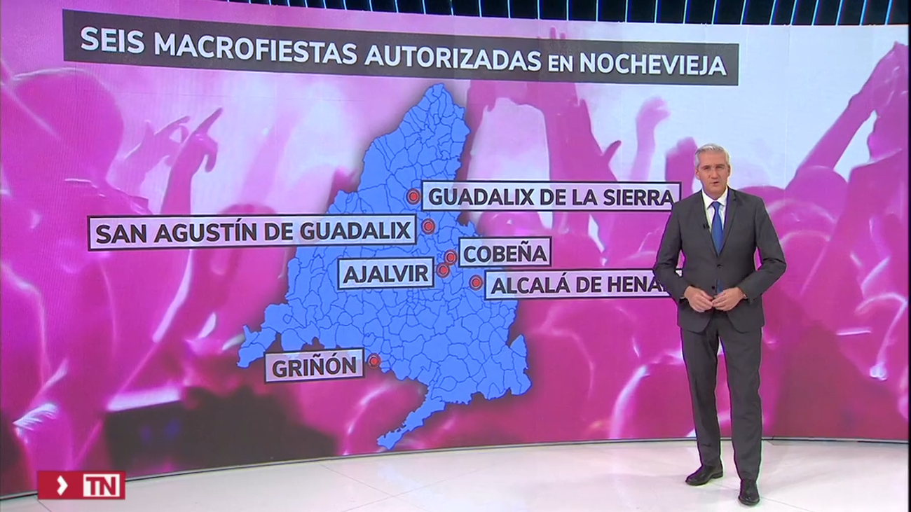 La Comunidad de Madrid autoriza 6 macrofiestas de Nochevieja