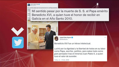 Desde Isabel Díaz a Pedro Sánchez: los políticos recuerdan a Benedicto XVI