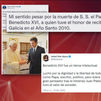 Desde Isabel Díaz a Pedro Sánchez: los políticos recuerdan a Benedicto XVI