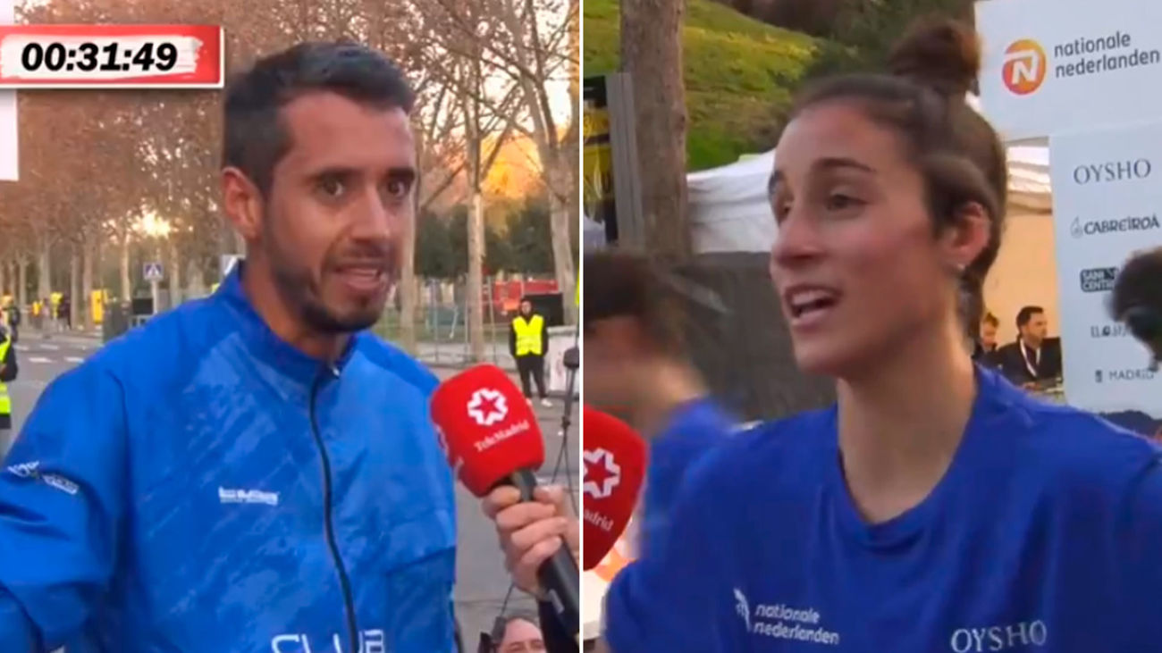 Nicolás Cuestas y Natalia Ruiz, ganadores de la carrera popular de la San Silvestre Vallecana 2022