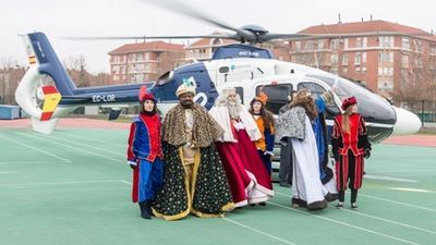 Los Reyes Magos llegarán a Getafe en helicóptero para iniciar la Cabalgata