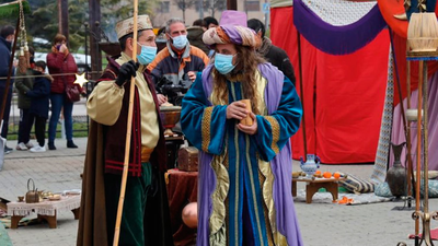 Los Reyes Magos instalan un campamento de jaimas en Fuenlabrada a la espera de la gran Cabalgata