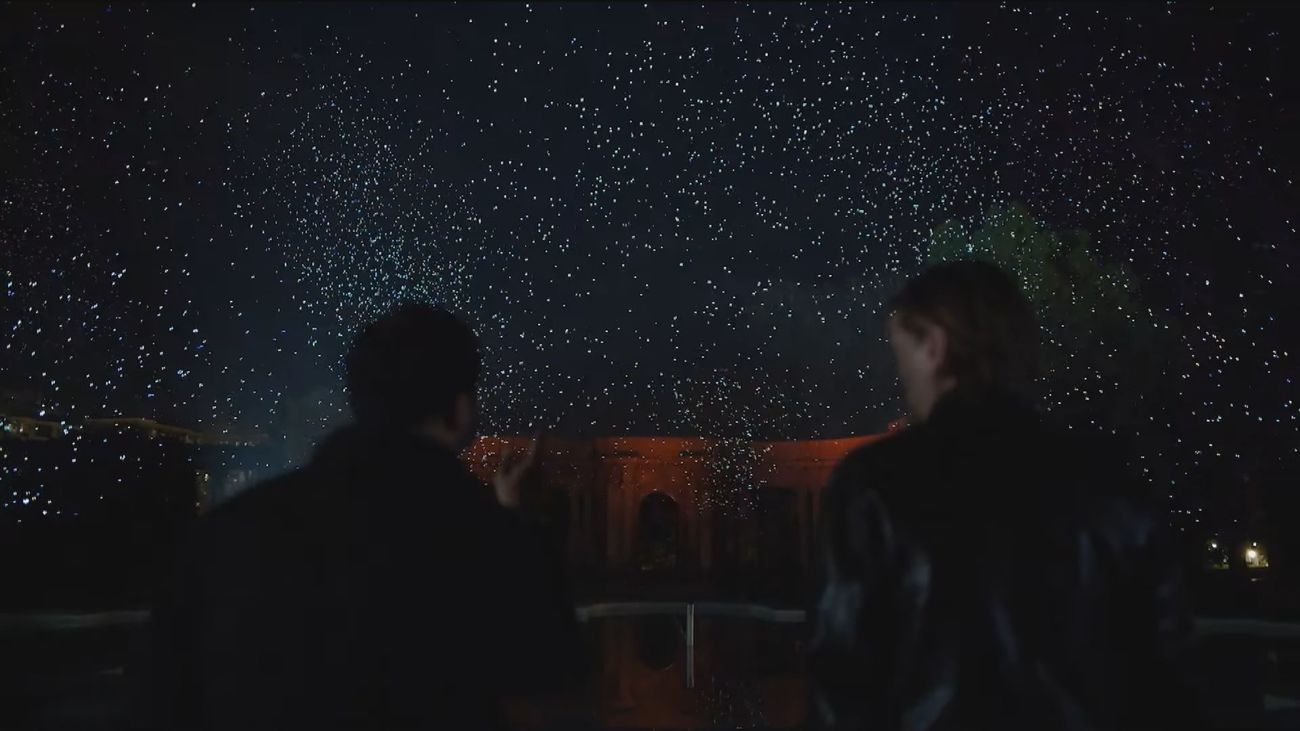 Los Jardines de Sabatini acogen un espectáculo de luz con materiales biodegradables