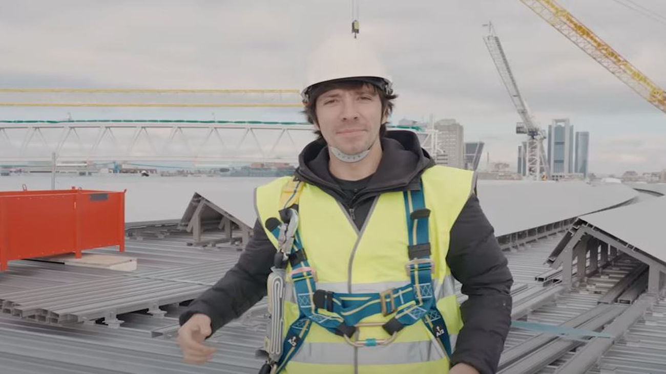 Subimos a la cubierta del estadio Santiago Bernabéu