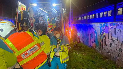 Un joven de 27 años herido grave al ser golpeado  por un tren cerca de la estación central de Fuenlabrada