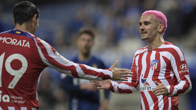 Un Atlético de Madrid muy sólido elimina de la Copa al Oviedo por  0-2