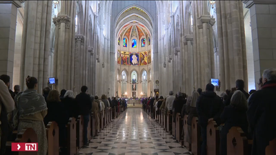 La Almudena acoge una misa  funeral por Benedicto XVI