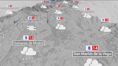 Domingo de lluvia, niebla y viento en Madrid para decir adiós a las fiestas navideñas