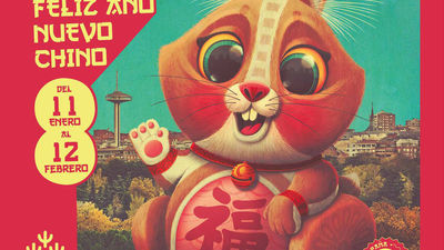 Un conejo que saluda desde el parque del Oeste recibirá en Madrid el Año Nuevo Chino