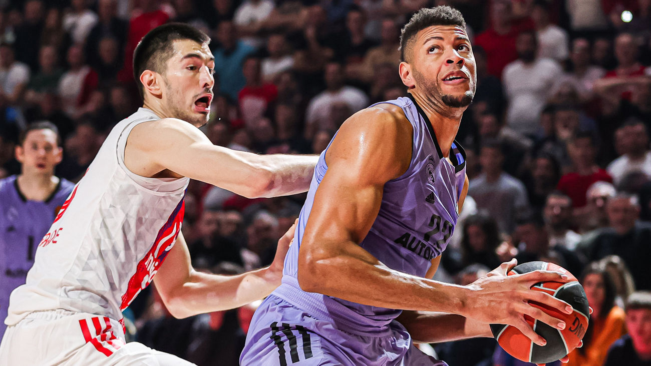 El Real Madrid se pasea ante el Estrella Roja con un Tavares imperial, 79-59