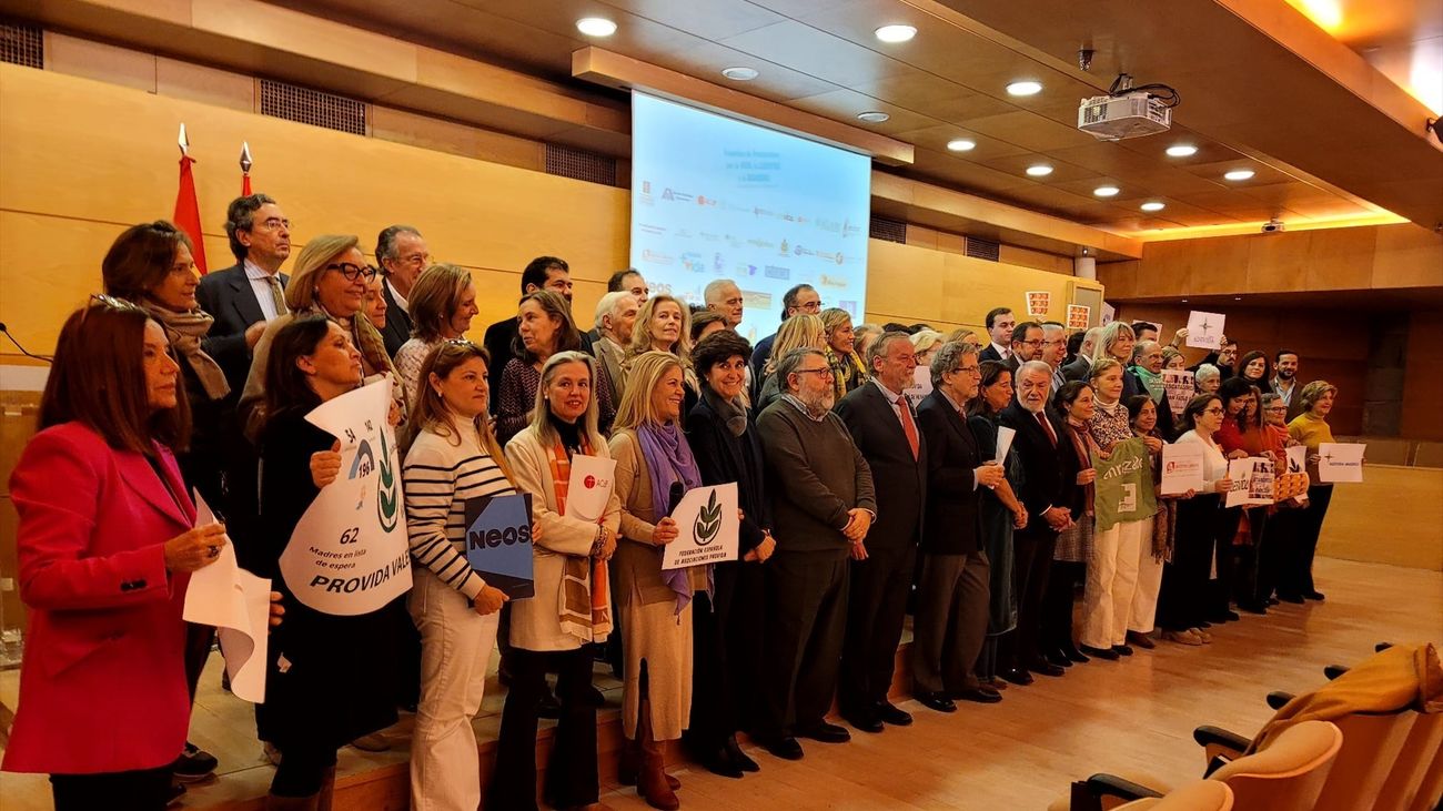 Más de un centenar de asociaciones llaman a la sociedad a frenar la ley del aborto y otras "malas leyes" del Gobierno