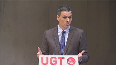 Sánchez, en un acto de UGT, carga contra Feijóo y la herencia de Rajoy