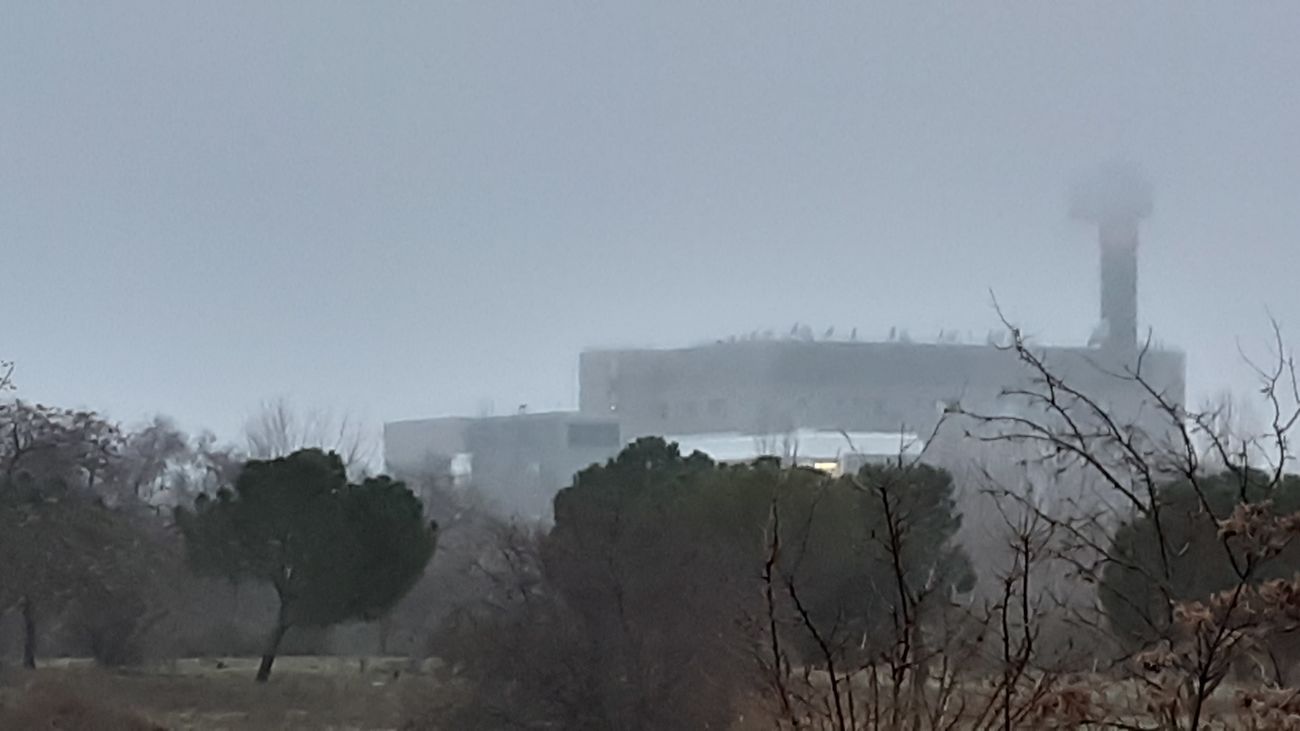 Nieblas matinales en la Ciudad de la Imagen, Pozuelo de Alarcón