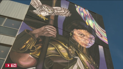 Un mural al aire libre pintado en Alcobendas opta al mejor del mundo de 2022