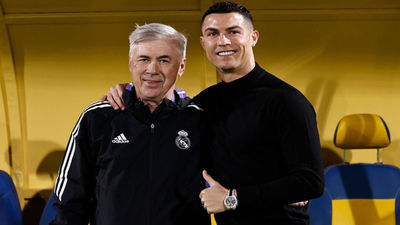 Cristiano Ronaldo visita a sus ex-compañeros del Real Madrid en Arabia