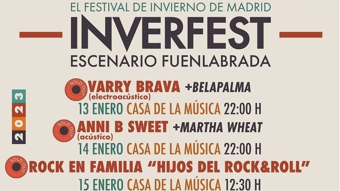 Depedro, Christina Rosenvinge o Recycled J descongelarán  la capital durante el Inverfest, con hueco para cultura quinqui