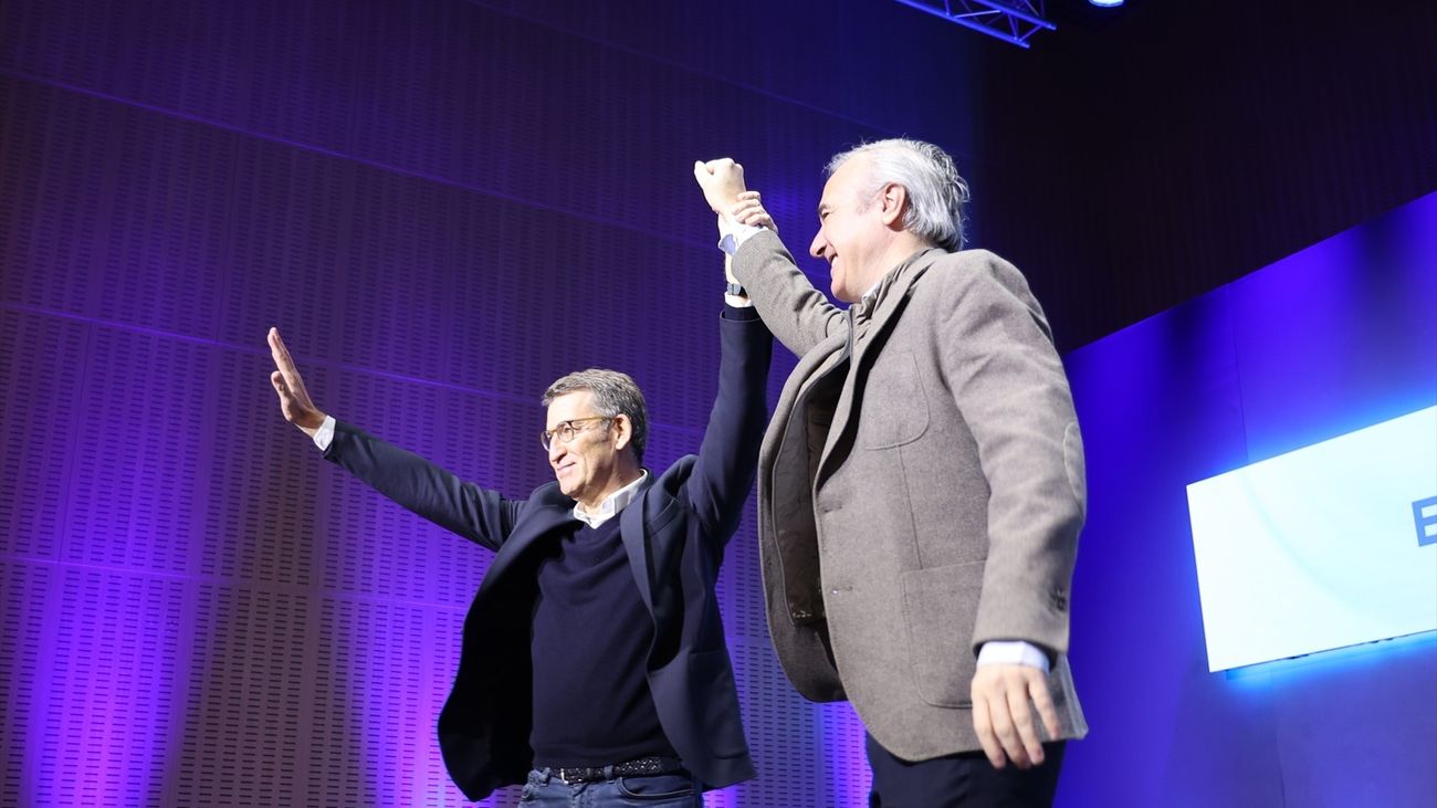 Feijóo  advierte que "cualquier voto a los candidatos del sanchismo"  apunta a Sánchez en Moncloa