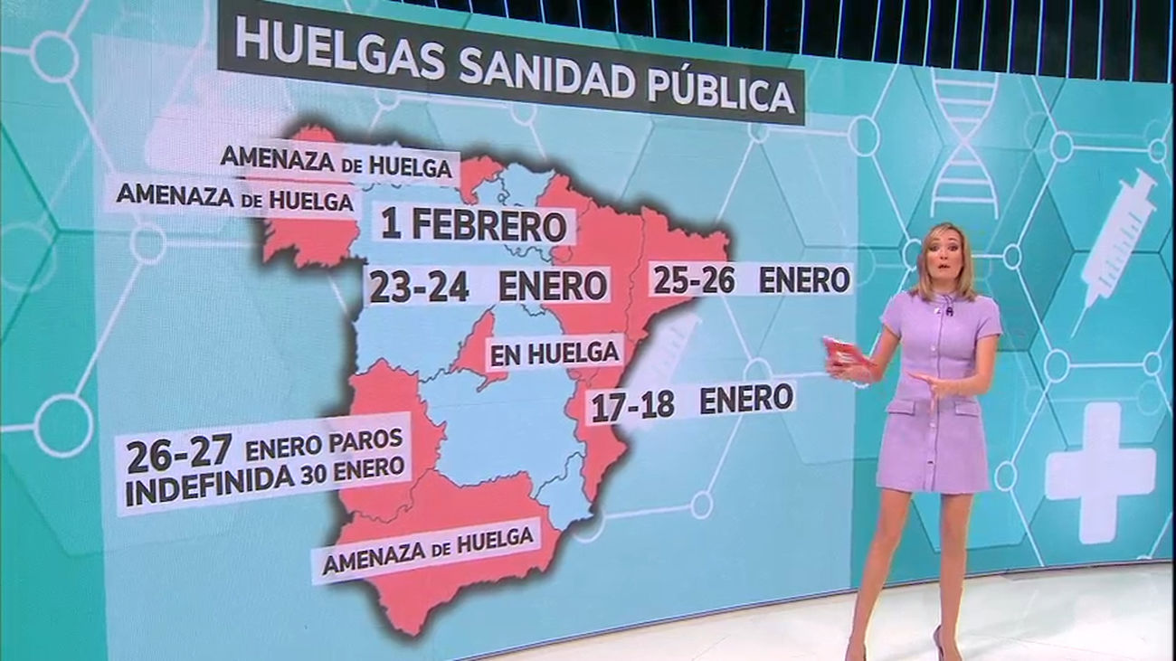 Enero caliente en la sanidad con huelgas en seis comunidades autónomas
