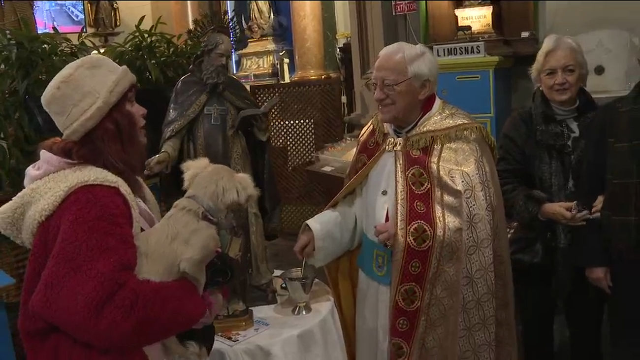 Bendición de mascotas en la iglesia de San Antón las 24 horas del día