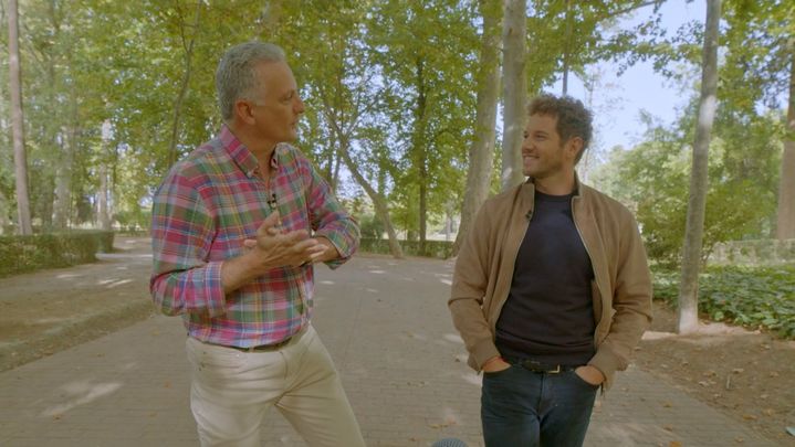 Antonio López y Daniel Diges en el jardín del Príncipe de Aranjuez / Redacción