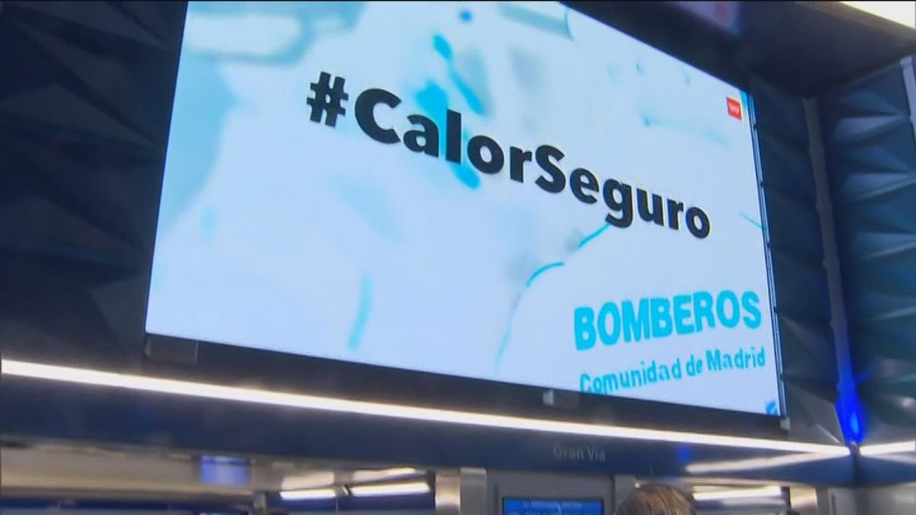 Campaña 'Calor Seguro' en el Metro de Madrid
