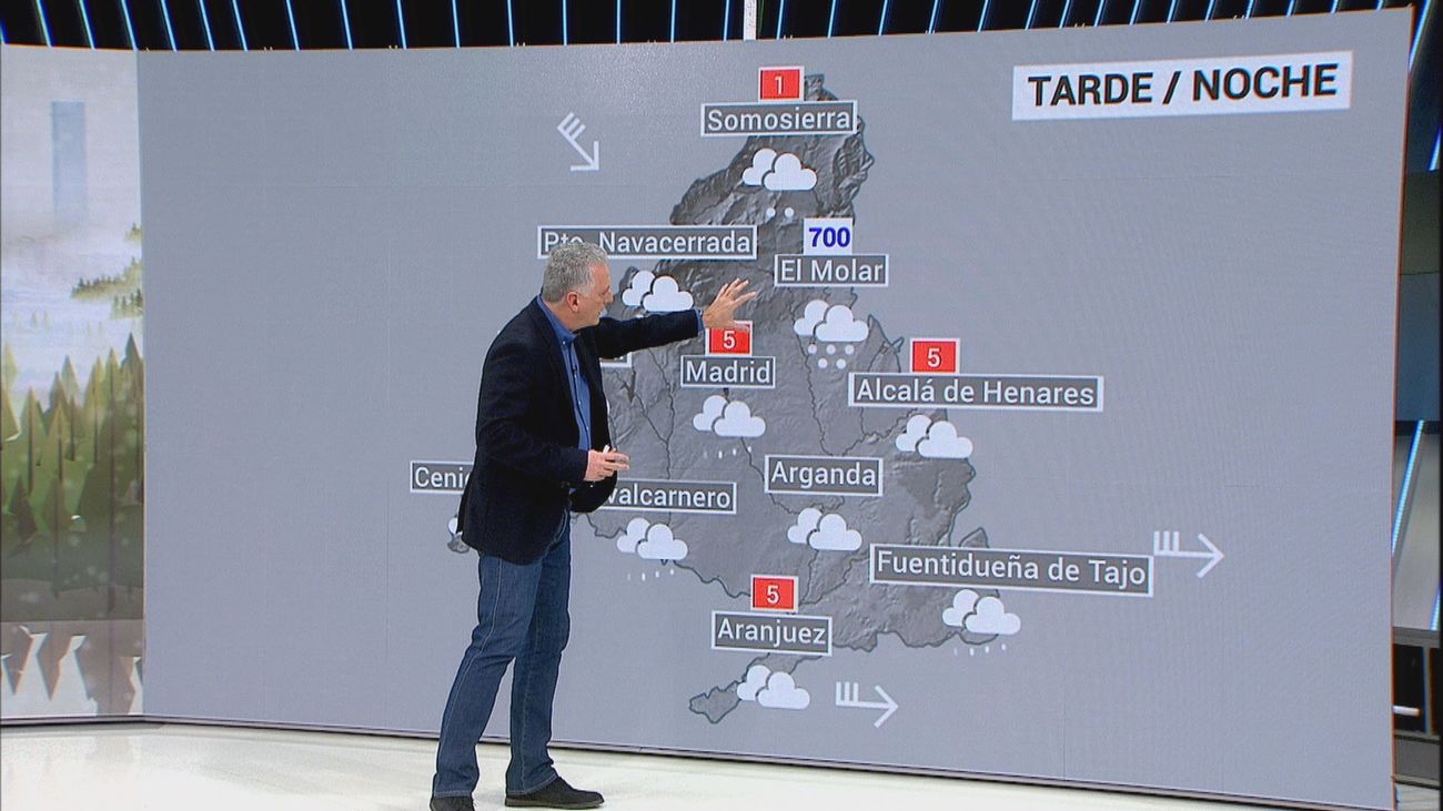 Tiempo en Madrid: la nieve puede caer en la capital este martes por la tarde