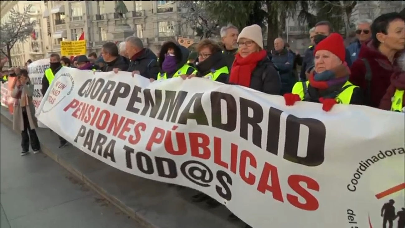 Los pensionistas vuelven a las calles para manifestarse contra los cambios de criterio del Gobierno