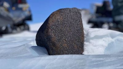 Descubren uno de los meteoritos más grandes jamás hallados en la Antártida