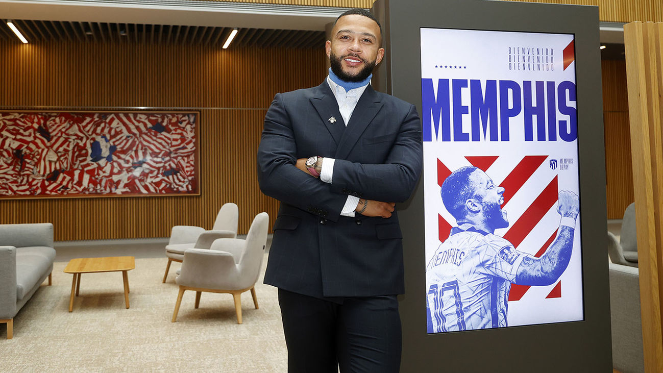 Oficial, Memphis Depay ficha por el Atlético de Madrid hasta 2025
